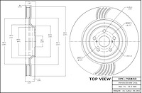 E-Line Blank Rotor, Fits Select Lexus/Toyota/Scion, Position: Front Right