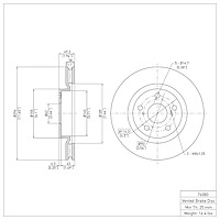 E-Line Blank Brake Rotor, 2006-2020 Fits Multiple Makes/Models, Position: Front
