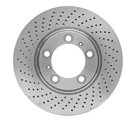 E-Line Drilled Rotor, 1999-2021 Audi/Porsche/Volkswagen, Position: Front Left