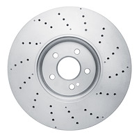 E-Line Drilled Brake Rotor, Fits Select Mercedes-Benz, Position: Front