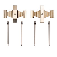 Disc Brake Hardware Kit, 1993-2011 Mercedes-Benz, Position: Front