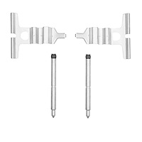 Disc Brake Hardware Kit, 2000-2003 Mercedes-Benz, Position: Rear
