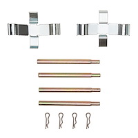 Disc Brake Hardware Kit, 1967-1991 Mercedes-Benz, Position: Rear