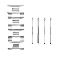 Disc Brake Hardware Kit, 2003-2009 Mercedes-Benz, Position: Front