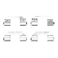 Disc Brake Hardware Kit, 2008-2018 Fits Multiple Makes/Models, Position: Front & Rear