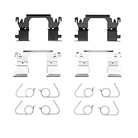 Disc Brake Hardware Kit, Fits Select Infiniti/Nissan, Position: Rear