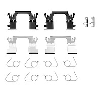 Disc Brake Hardware Kit, Fits Select Fits Multiple Makes/Models, Position: Front