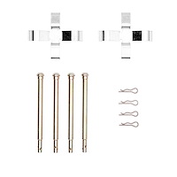Disc Brake Hardware Kit, 1973-1984 Audi/Porsche/Volkswagen, Position: Front