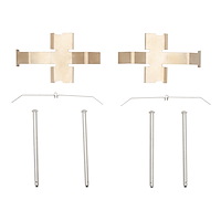 Disc Brake Hardware Kit, Fits Select Lexus/Toyota/Scion, Position: Rear