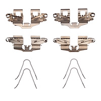 Disc Brake Hardware Kit, Fits Select Fits Multiple Makes/Models, Position: Front