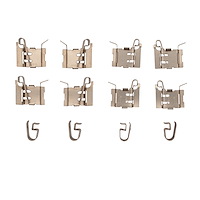Disc Brake Hardware Kit, Fits Select Fits Multiple Makes/Models, Position: Front