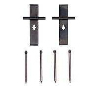 Disc Brake Hardware Kit, 2010-2012 Lotus, Position: Rear
