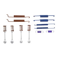 Drum Brake Hardware Kit, 1979-1993 Audi/Porsche/Volkswagen, Position: Parking