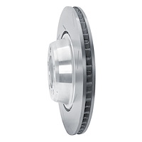 Hi-Carbon Alloy Geomet-Coated Slotted Rotor, 2017-2021 Audi/Porsche/Volkswagen, Position: Rear Right