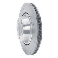 Hi-Carbon Alloy Geomet-Coated Slotted Rotor, 2017-2021 Audi/Porsche/Volkswagen, Position: Rear Left