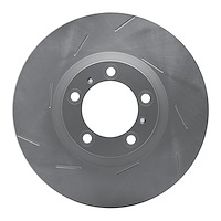 Hi-Carbon Alloy Geomet-Coated Slotted Rotor, 2014-2020 Audi/Porsche/Volkswagen, Position: Front Left