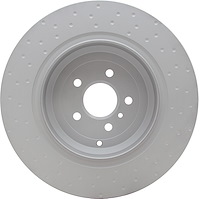 Hi-Carbon Alloy Geomet-Coated Dimpled Rotor, 2007-2011 Mercedes-Benz, Position: Rear