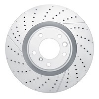 GeoSpec-Coated Drilled & Slotted Rotor, 2013-2018 Mercedes-Benz, Position: Front