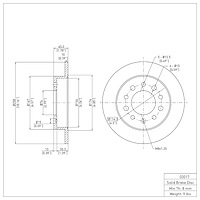 GeoSpec-Coated Rotor, 2003-2008 Kia/Hyundai/Genesis, Position: Rear