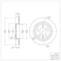 GeoSpec-Coated Rotor, 2011-2019 GM, Position: Rear