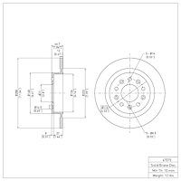 GeoSpec-Coated Rotor, Fits Select GM, Position: Rear