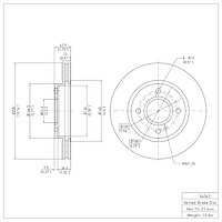 GeoSpec-Coated Rotor, 2011-2019 Ford/Lincoln/Mercury/Mazda, Position: Front