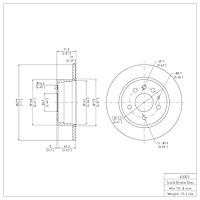 GeoSpec-Coated Rotor, 1961-1991 Mercedes-Benz, Position: Rear
