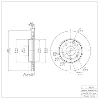 GeoSpec-Coated Rotor, 1996-2015 Mercedes-Benz, Position: Front