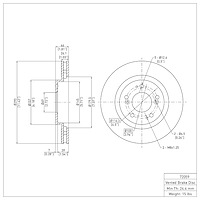 GeoSpec-Coated Rotor, 2004-2011 Mitsubishi, Position: Front