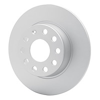 GeoSpec-Coated Rotor, Fits Select Audi/Porsche/Volkswagen, Position: Rear
