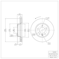 GeoSpec-Coated Rotor, 2003-2018 Audi/Porsche/Volkswagen, Position: Front Left