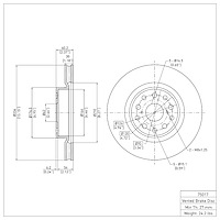 GeoSpec-Coated Rotor, Fits Select Lexus/Toyota/Scion, Position: Front