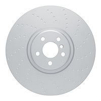 GeoSpec-Coated Dimpled Rotor, Fits Select BMW, Position: Right Front