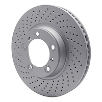 GeoSpec-Coated Drilled Rotor, 1999-2021 Audi/Porsche/Volkswagen, Position: Front Left