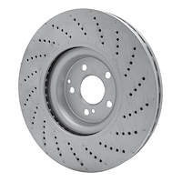 GeoSpec-Coated Drilled Rotor, 2008-2021 Mercedes-Benz, Position: Front