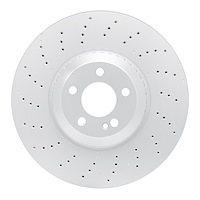 GeoSpec-Coated Drilled Rotor, 2019-2021 Mercedes-Benz, Position: Front