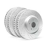 GEO-Carbon Drilled/Slotted Rotors, 2017-2021 Alfa Romeo, Position: Front/Rear