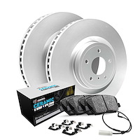 GEO-Carbon Brake Rotor Set w/Euro Ceramic Pads & Hardware, 2009-2015 Mercedes-Benz, Position: Front