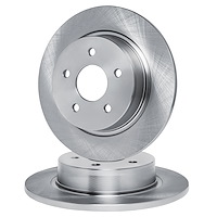 E-Line Blank Brake Rotor Set, 2001-2005 Mercedes-Benz, Position: Rear