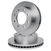E-Line Blank Brake Rotor Set, 2000-2005 Mercedes-Benz, Position: Front