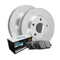 E-Line Blank Brake Rotor Set w/Euro Ceramic Pads, 1968-1987 Jaguar, Position: Rear