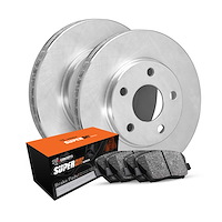 E-Line Blank Brake Rotor Set w/Super-Duty Pads, Fits Select Fits Multiple Makes/Models, Position: Front & Rear