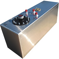 821-2161A 15-Gallon Aluminum Fuel Cell 30" L x 9" W x 12" H [Natural Finish]