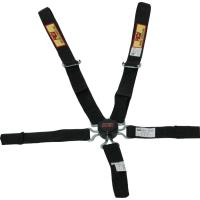 Cam-Lock Wraparound Racing Harness Black