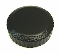 Coolant Reservoir Aluminum Cap Cover for Select Chevy Camaro, Cadillac CTS-V [Satin Black Finish]