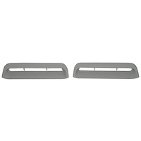 GMK302125567P Pair Hood Louver Plates for 1967-1968 Mustang Gt With Turn Signals In Hood