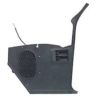 GMK4020367692R Right/Passenger Side Interior Kick Panel for 1969 Camaro Without A/C Type 2 With Integral Grille Black