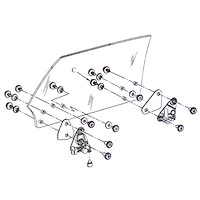GMK4020435681S Left/Driver Side/Right/Passenger Side Door Glass Mounting Kit