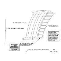GMK4020615691S Quarter Panel Louver Templates 69 Camaro
