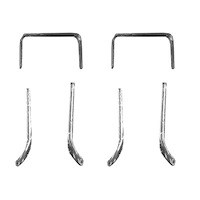 GMK4043557622S Bucket Seat Frame Molding Set for 1962-1965 Impala [Chrome]
